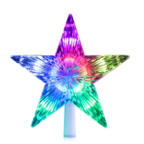 Christmas LED Star Tree Topper 9.5 Inch 24 Colors w/7 Modes Battery Operated - Picture 8 of 9